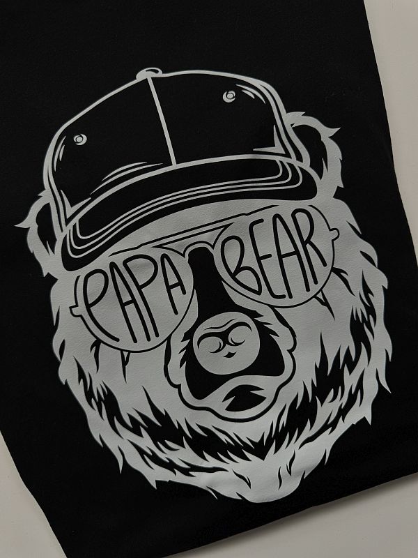 Koszulka czarna męska papa bear rozmiar M