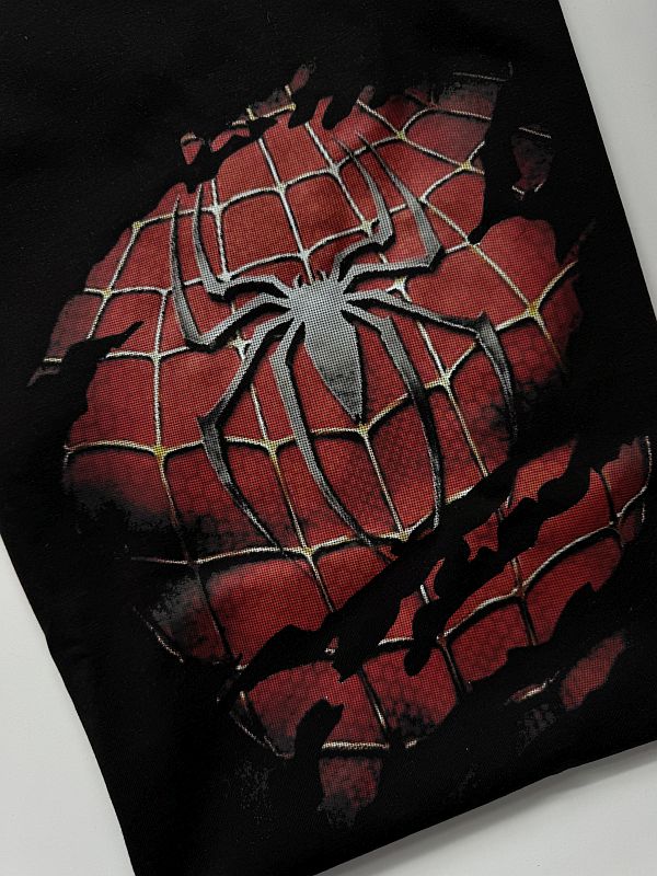 Koszulka czarna męska spiderman rozmiar M