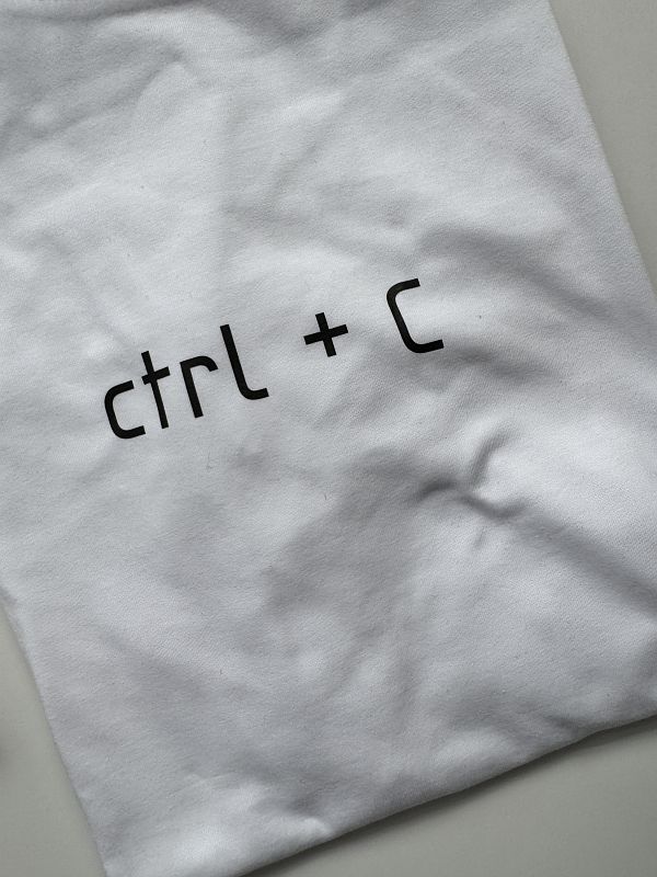 Koszulka biała męska ctrl c rozmiar M