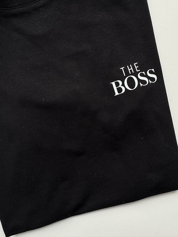 Koszulka czarna męska the boss rozmiar S