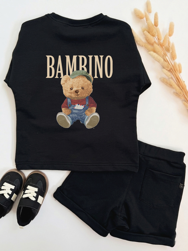 Komplet dresowy misio bambino (koszulka + szorty)