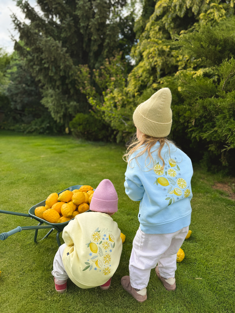 Bluza dziecięca z nadrukiem mini cytryny