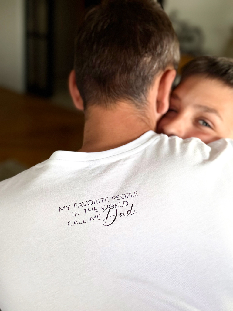 Koszulka męska z nadrukiem the best dad est.