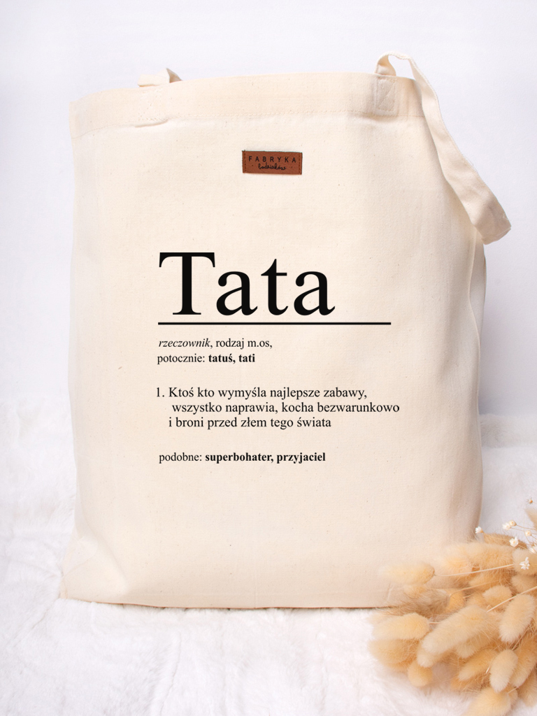 Torba z nadrukiem Tata - definicja