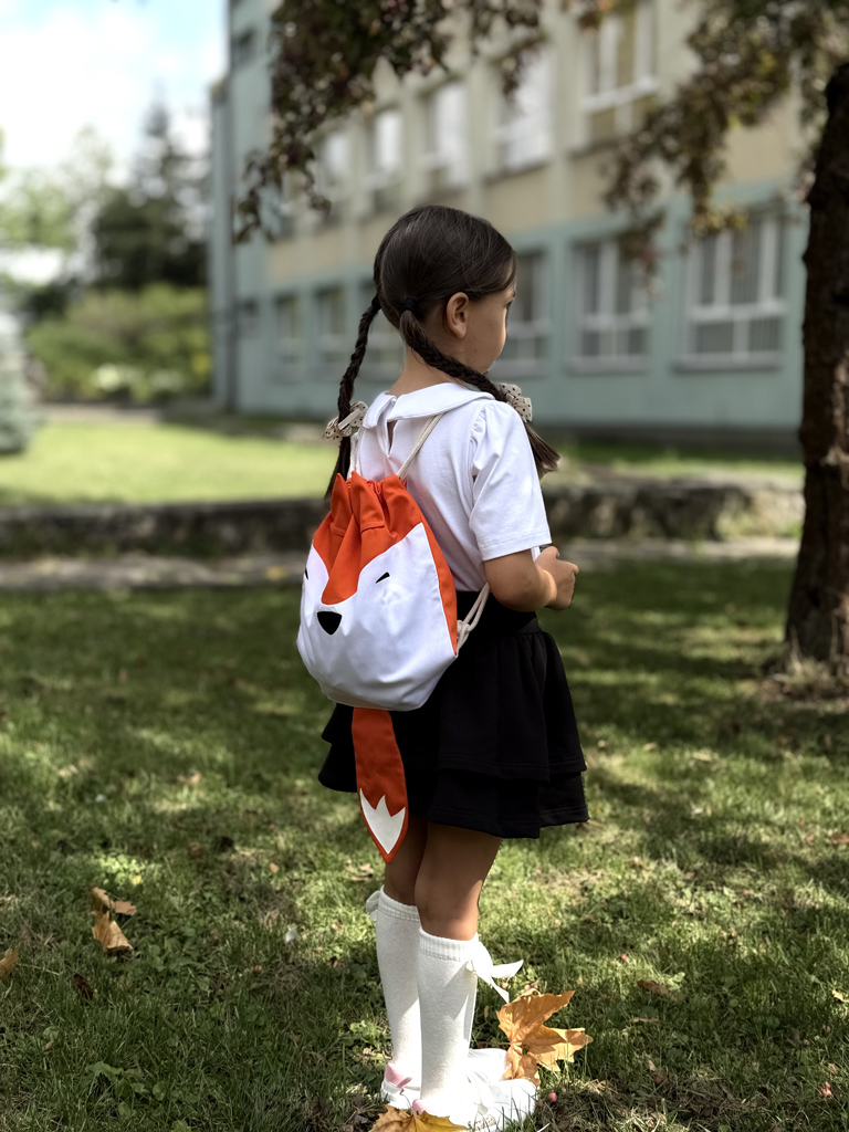 Worek lisek z ogonkiem i imieniem