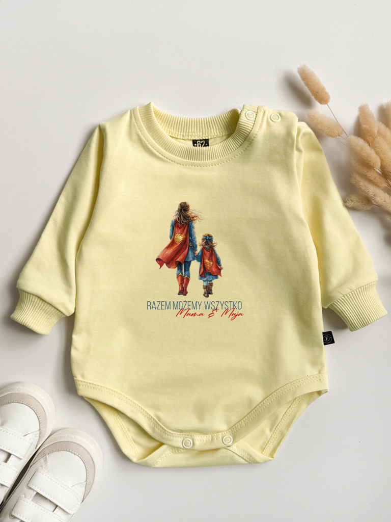 Body niemowlęce mama & córka razem możemy wszystko