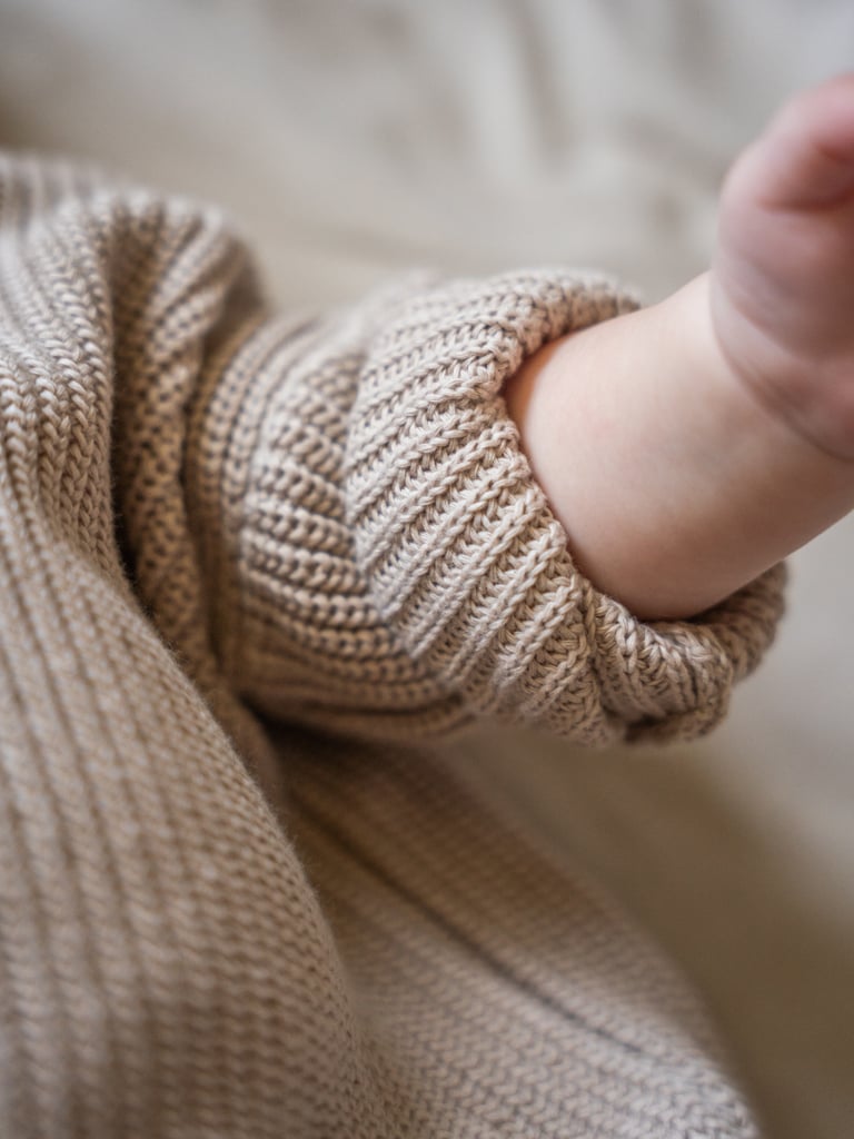 Sweter dziecięcy bawełniany kawowy - obrazek 4