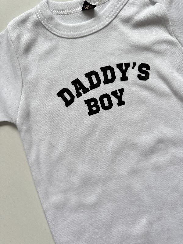 Body białe krótki rękaw daddy's boy rozmiar 86