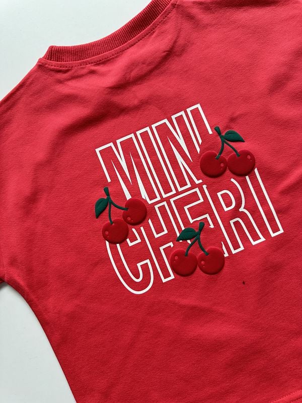 Koszulka koralowa krótki rękaw mini cheri rozmiar 86