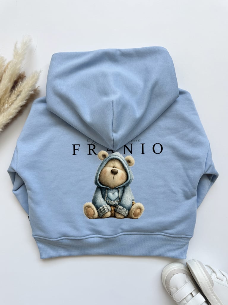 Bluza dziecięca z kapturem mały słodki miś