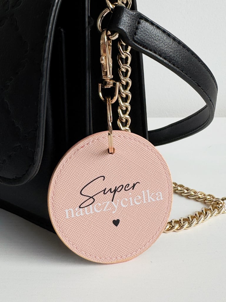 Breloczek z nadrukiem super nauczyciel
