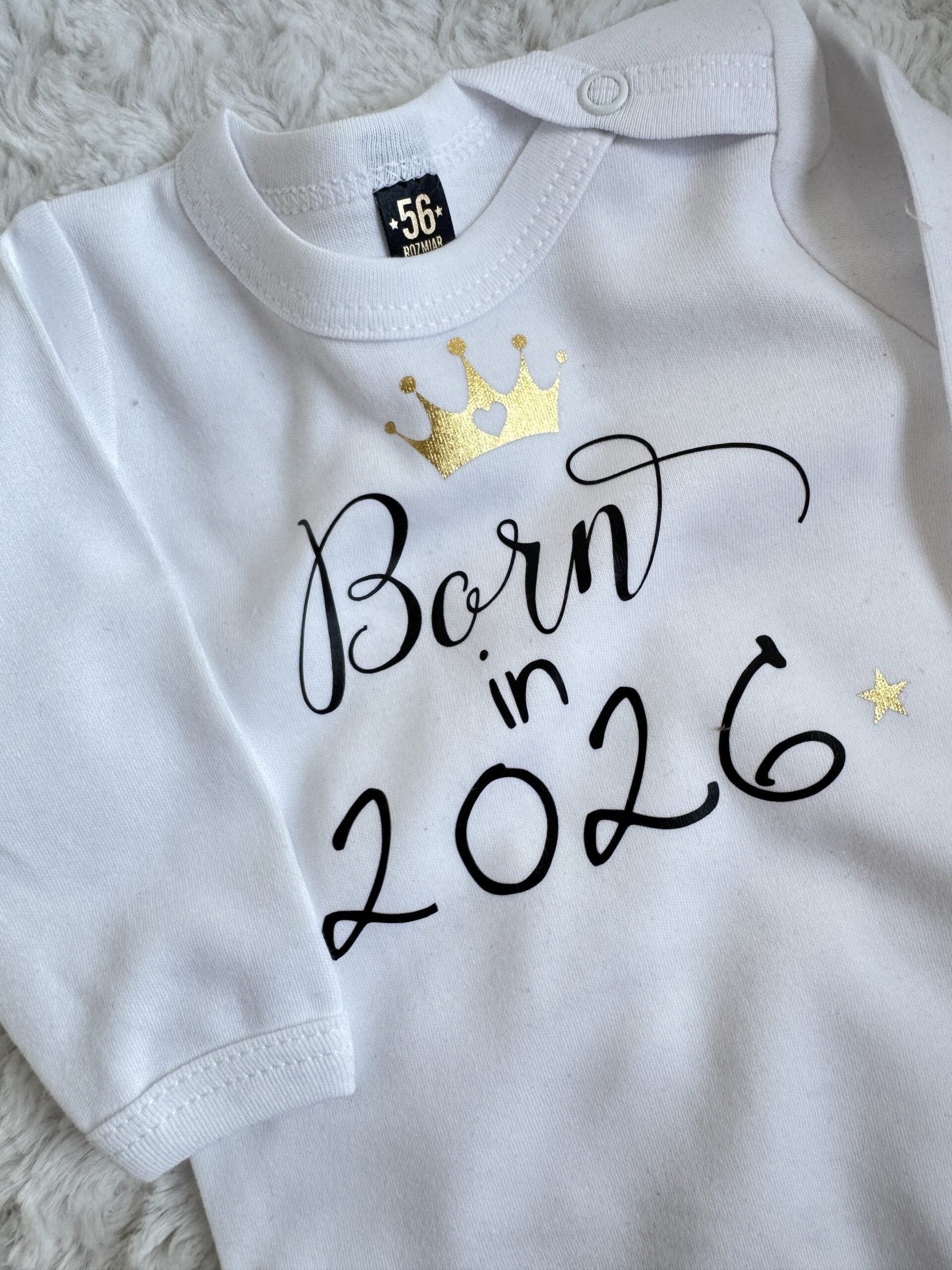 Body białe długi rękaw born in 2026 rozmiar 56