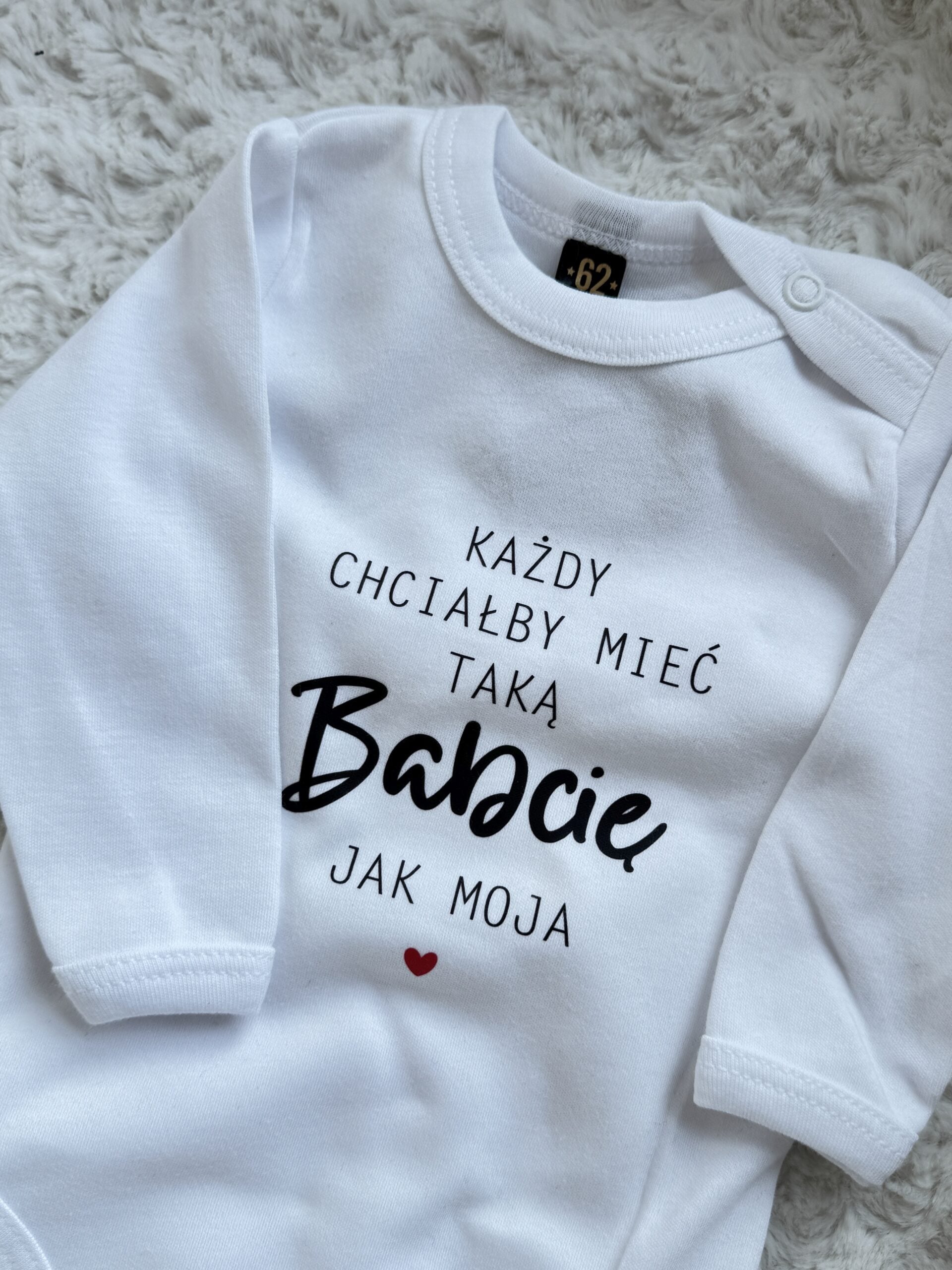 Body białe długi rękaw każdy chciałby mieć taką babcię jak moja rozmiar 62