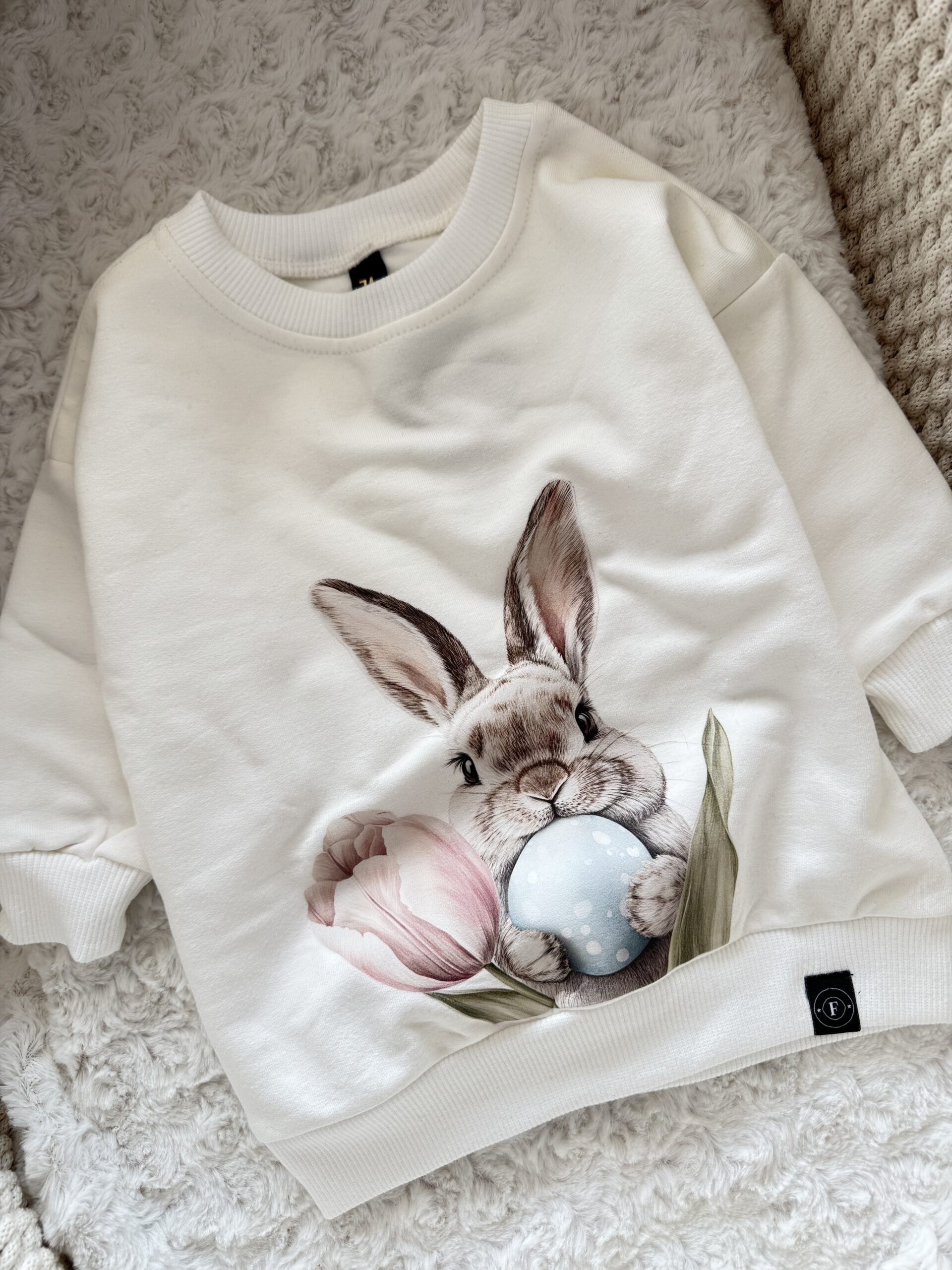 Bluza ecru króliczek rozmiar 74
