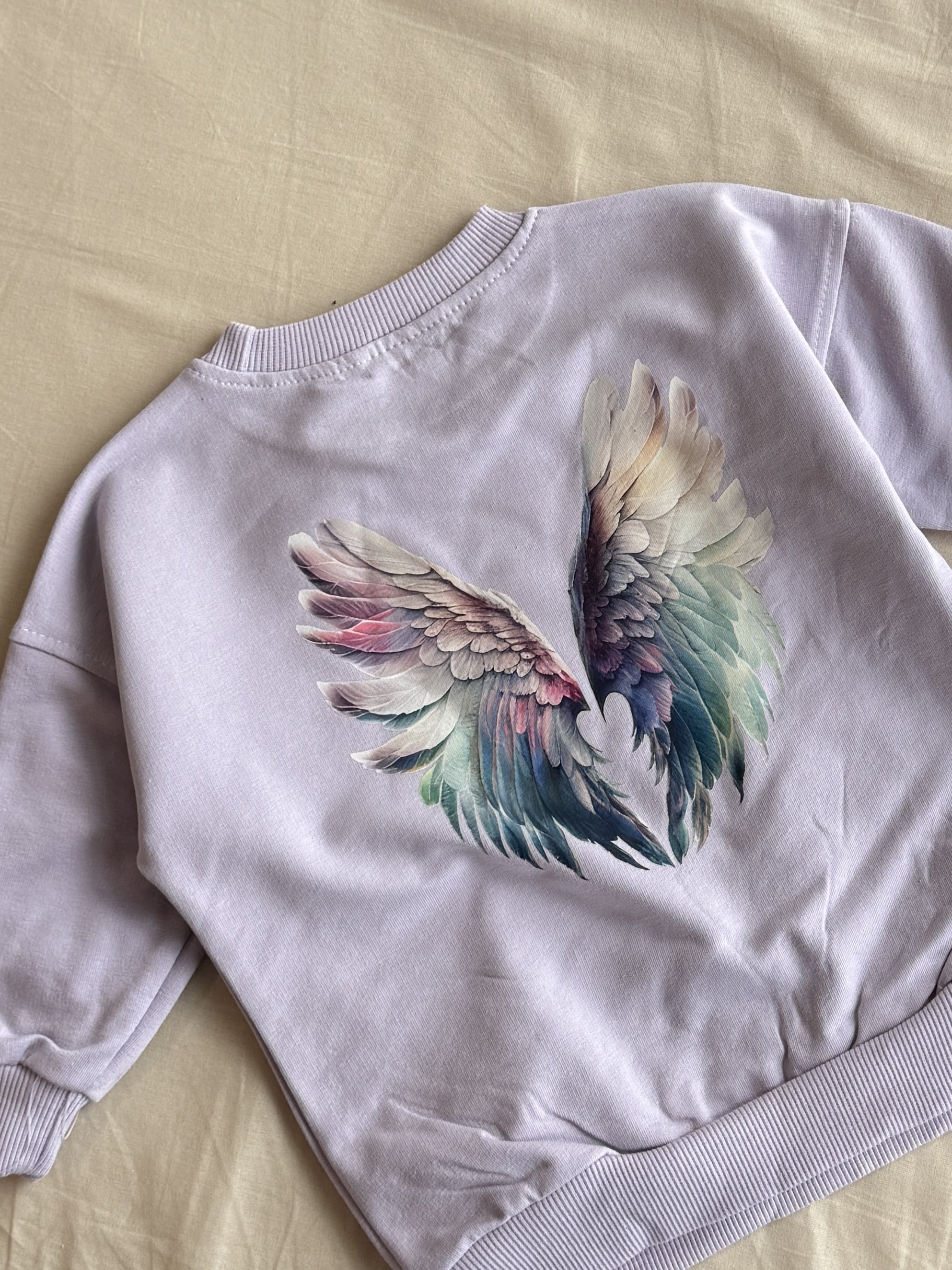 Bluza liliowa skrzydła rozmiar 74