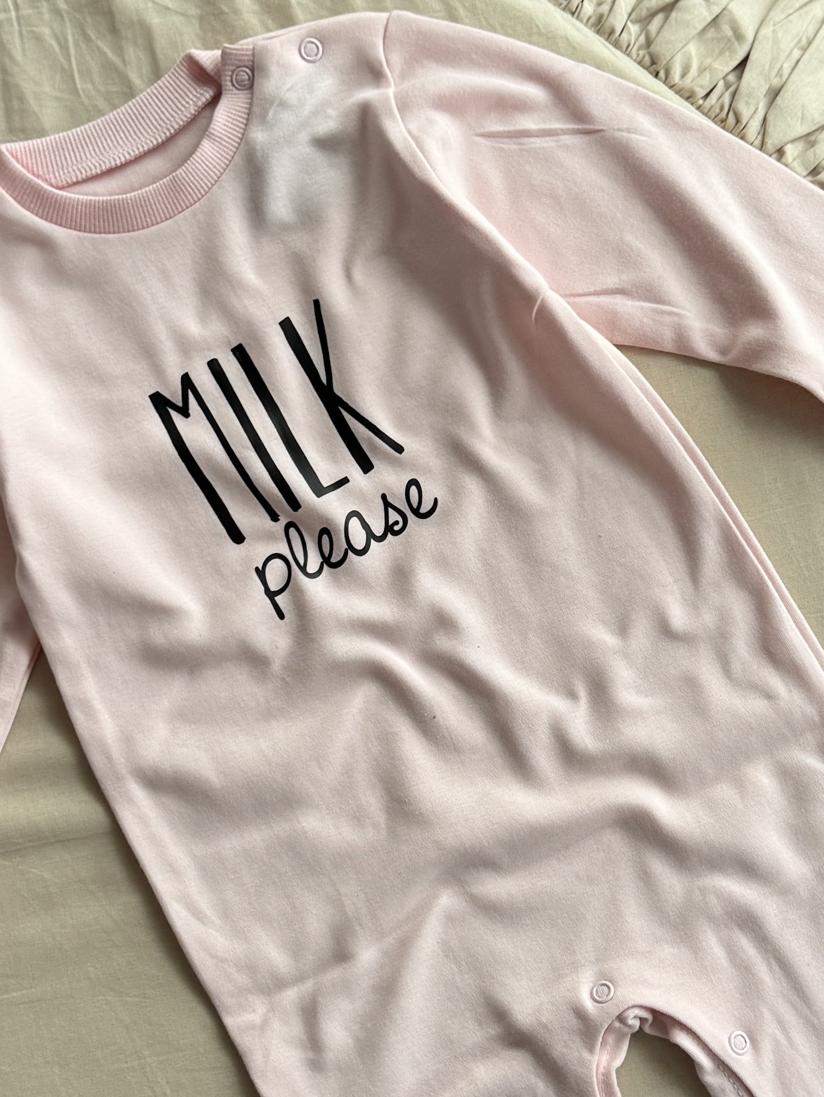 Pajac morelowy bez stópek milk please rozmiar 86