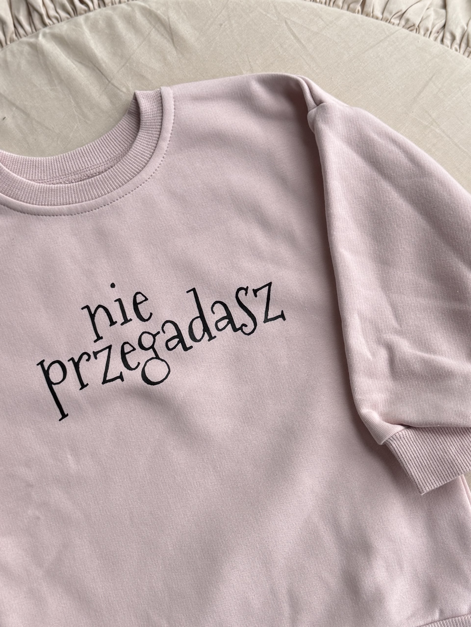 Bluza różowa nie przegadasz rozmiar 98