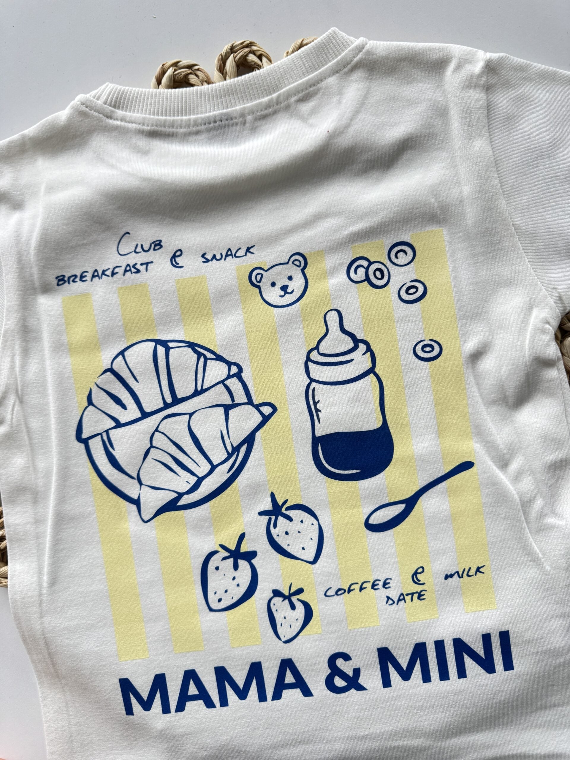 Koszulka ecru z krótkim rękawem club breakfast & snack rozmiar 104