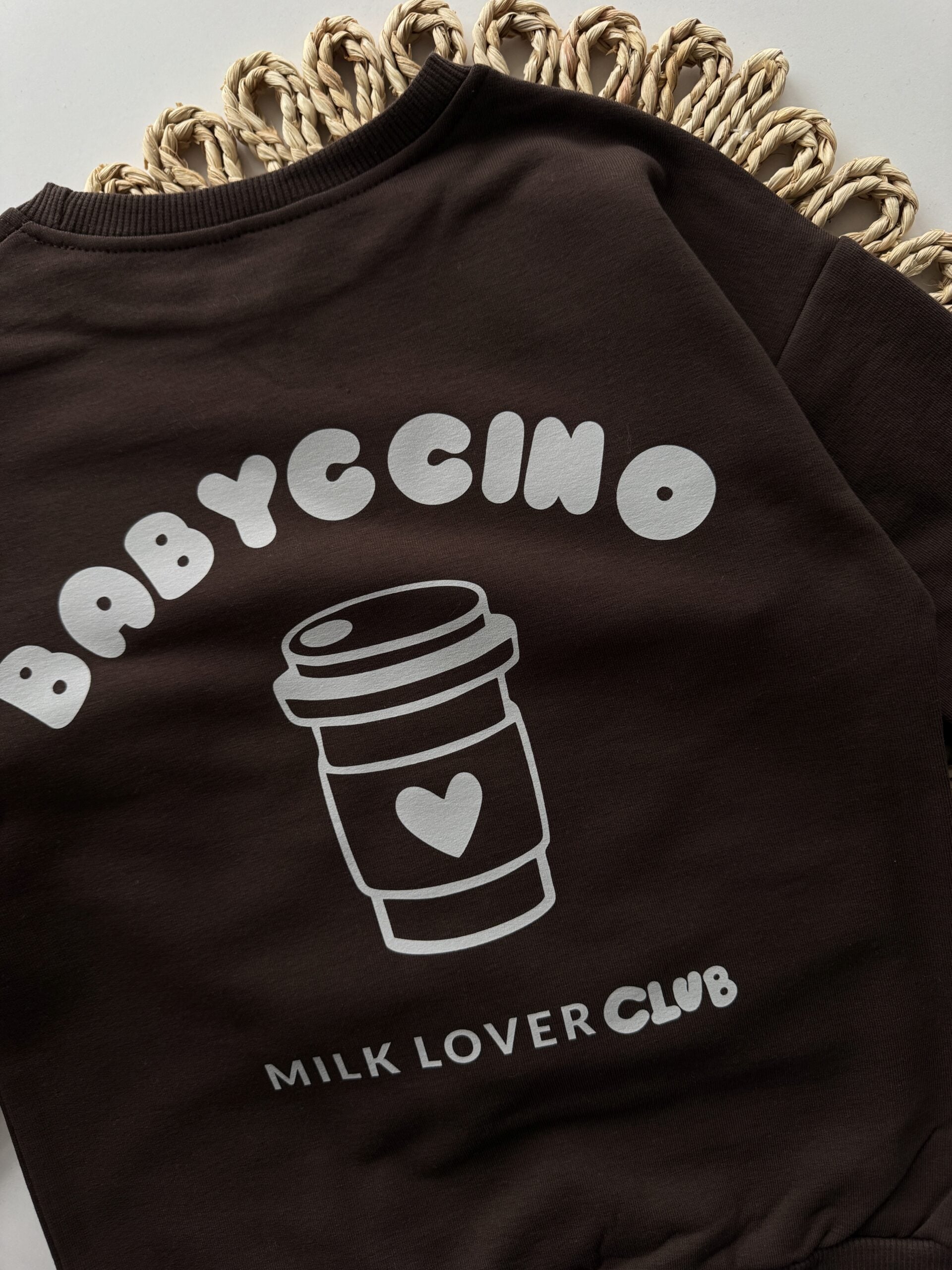Bluza czekoladowa babyccino rozmiar 104