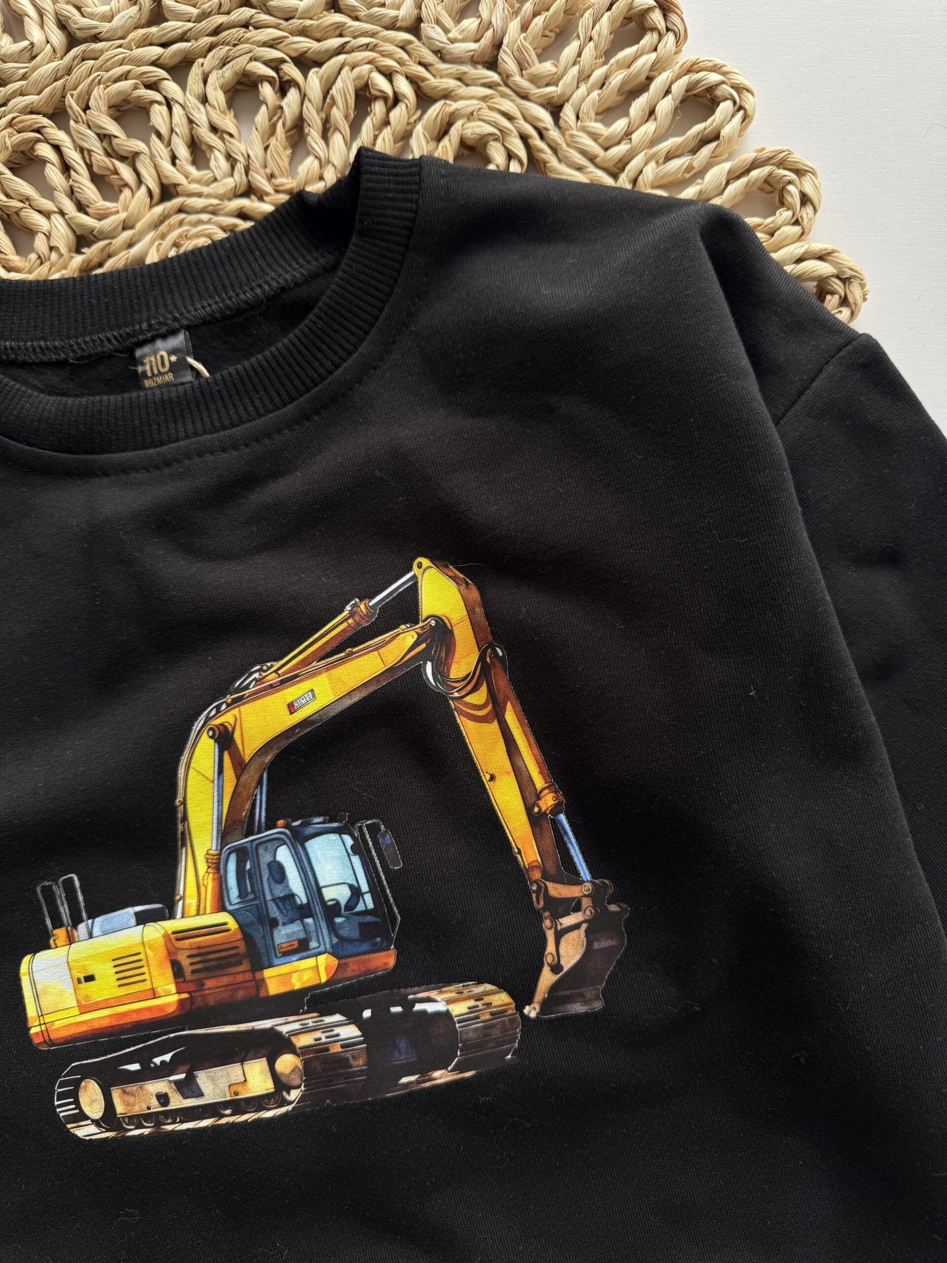Bluza czarna koparka rozmiar 110