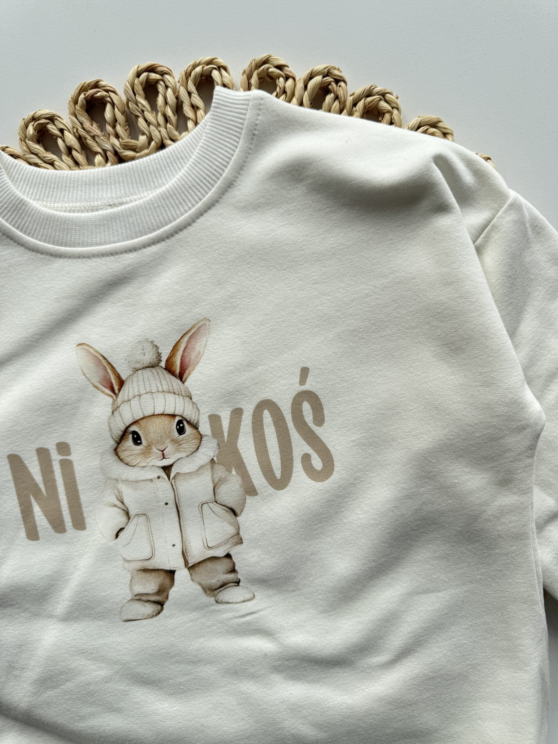 Bluza ecru Nikoś rozmiar 110