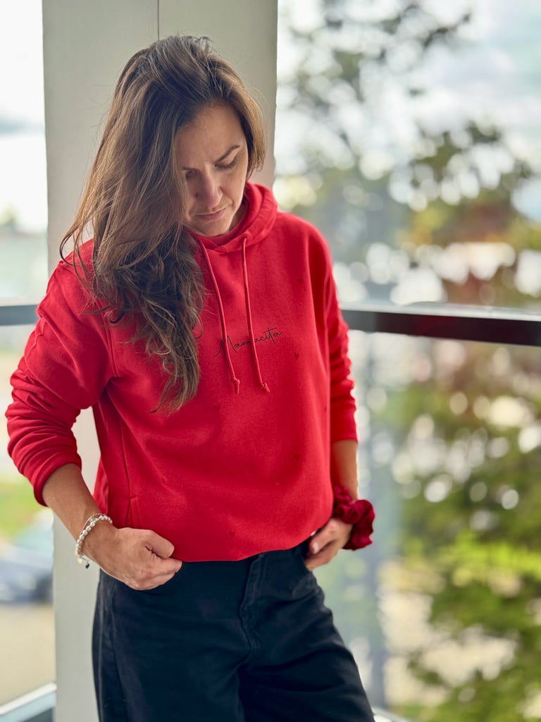 Bluza unisex z kapturem serduszka mamacita
